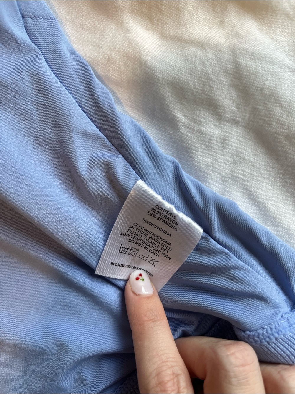 Klassy Network Ribbed Brami Tank - Periwinkle - Picture 5 of 6